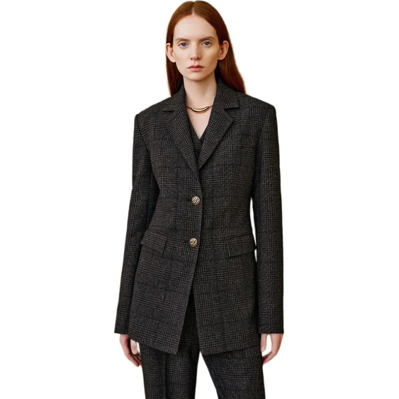 INSUN Business Suits Women's Dark Coffee-3