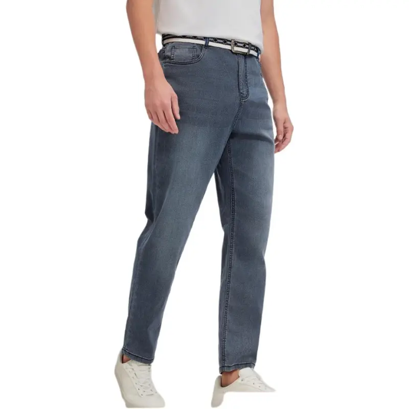 Hush Puppies Jeans Men Vintage Blue Denim-2