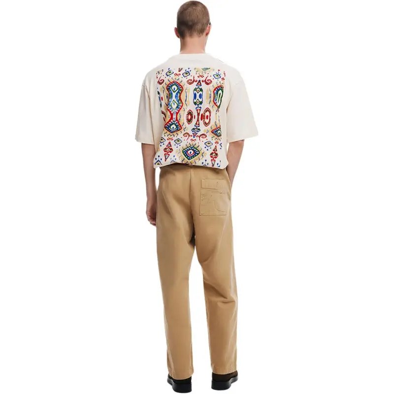 Desigual T Shirts Men Ecru-1