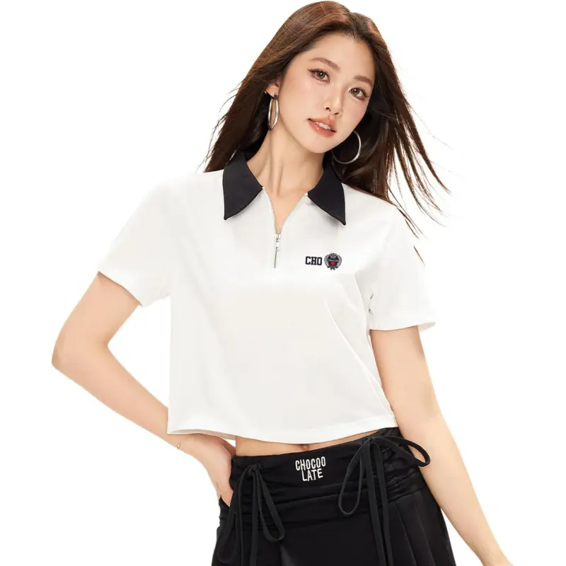  CHOCOOLATE Polo Shirt Women's WHX/White-1