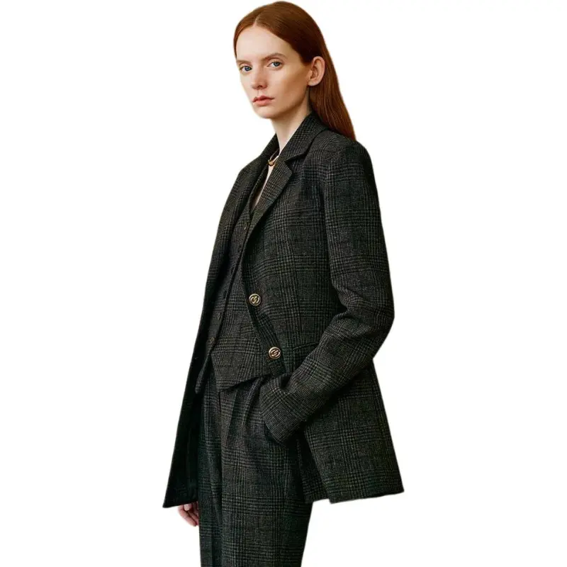 INSUN Business Suits Women's Dark Coffee-4