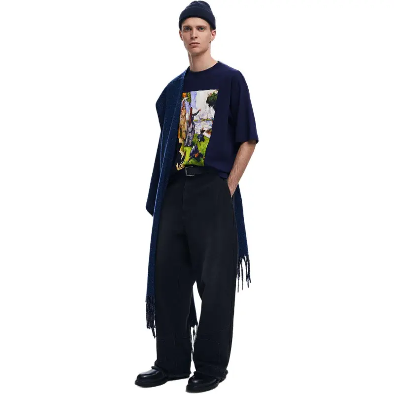 Desigual T Shirts Men Blue-1
