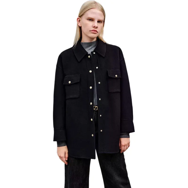 INSUN Velvet Jackets Women's Black-1