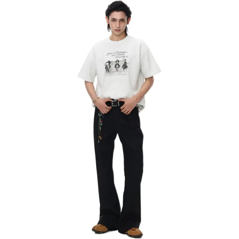 ENDRITES T Shirts Unisex Light Gray-3