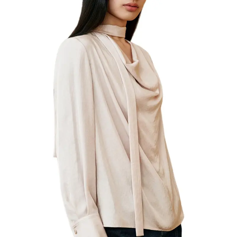 INSUN Shirts Women's Beige-5