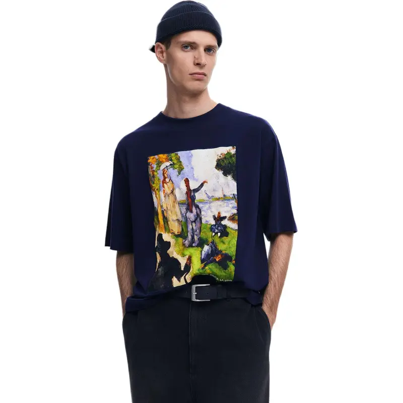 Desigual T Shirts Men Blue-3