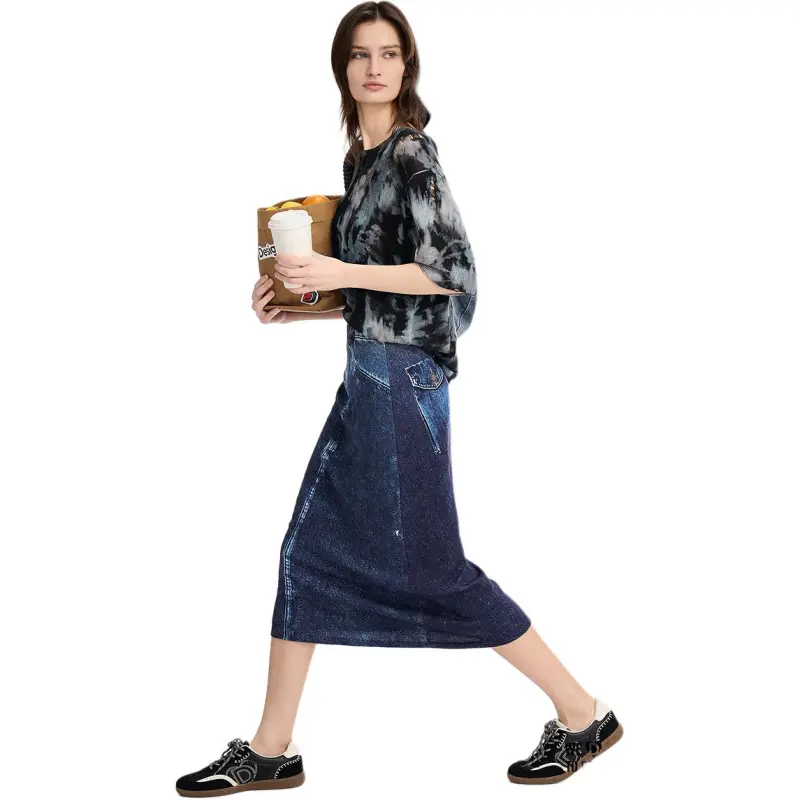 Desigual Knitwear Women's Black With Print-2