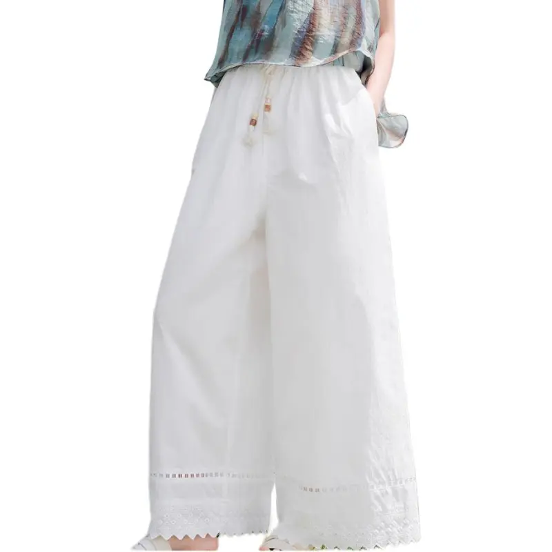 Fragment Casual Pants Women's Ivory White-1