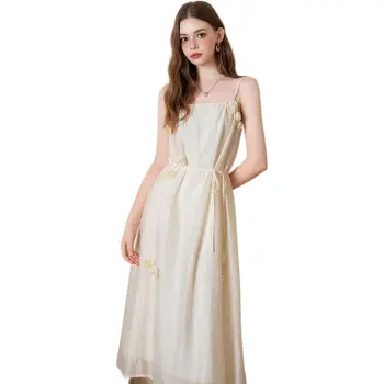 BANANA BABY Slip Dresses Women's Apricot Floral