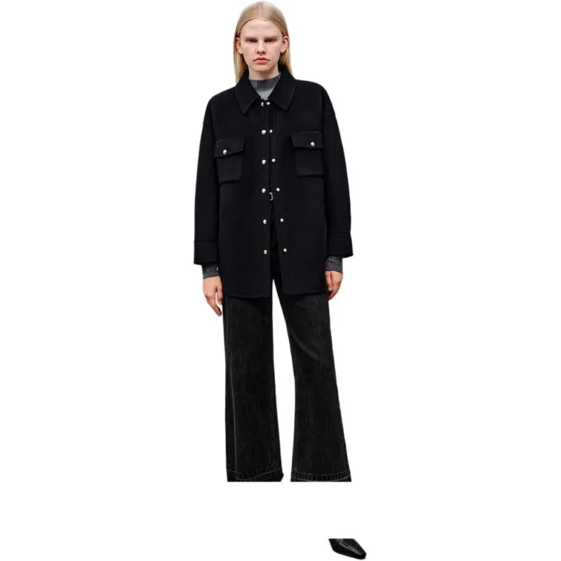 INSUN Velvet Jackets Women's Black-2