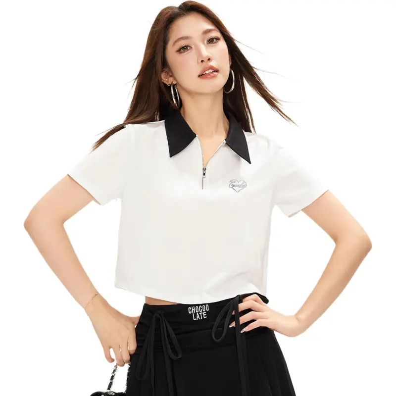  CHOCOOLATE Polo Shirt Women's White-2
