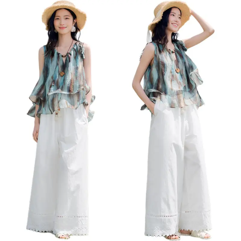 Fragment Casual Pants Women's Ivory White-2