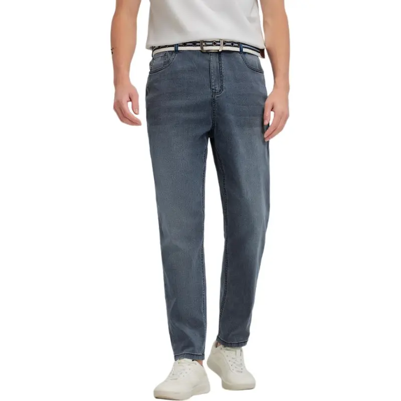 Hush Puppies Jeans Men Vintage Blue Denim-4