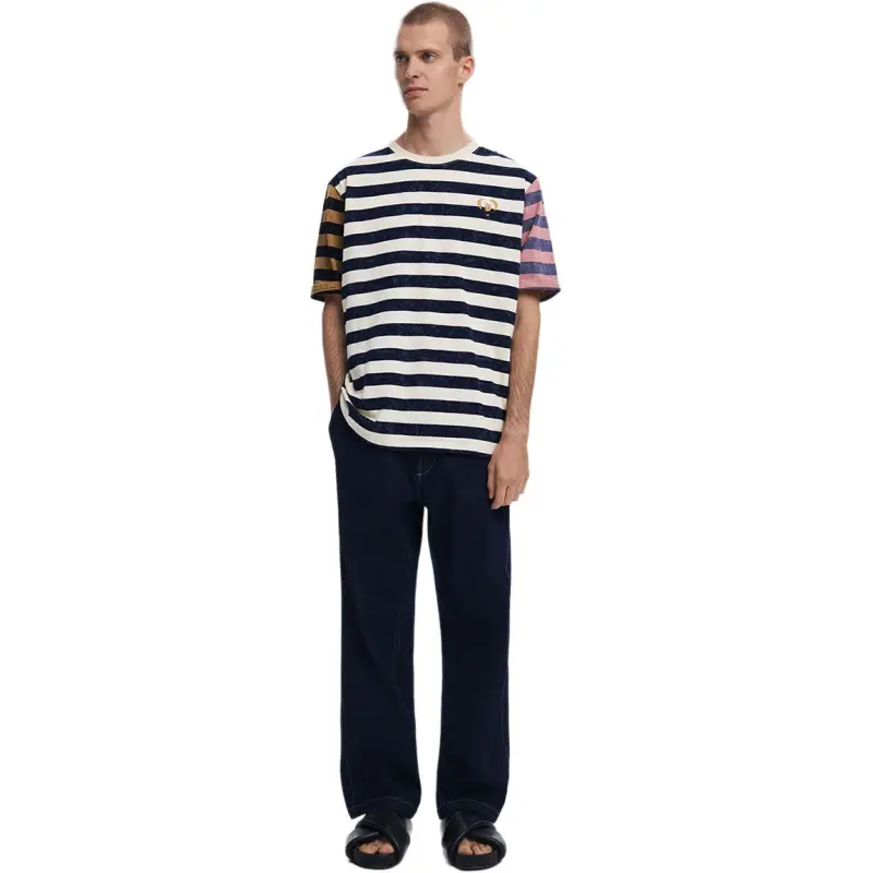 Desigual T Shirts Men Ecru-5