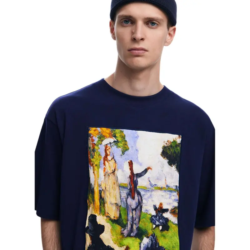 Desigual T Shirts Men Blue-4