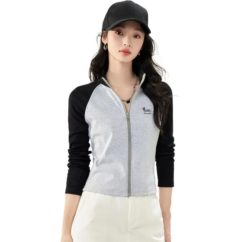  CHOCOOLATE Raglan Sleeve T Shirt Women's Gray-1