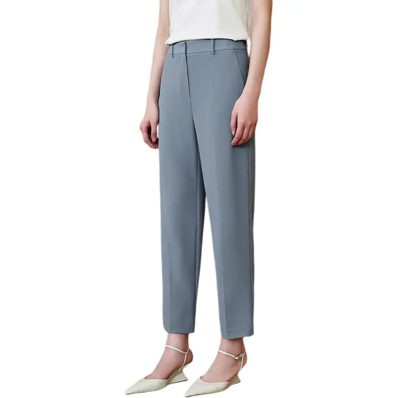 INSUN Casual Pants Women's Slate Blue-2