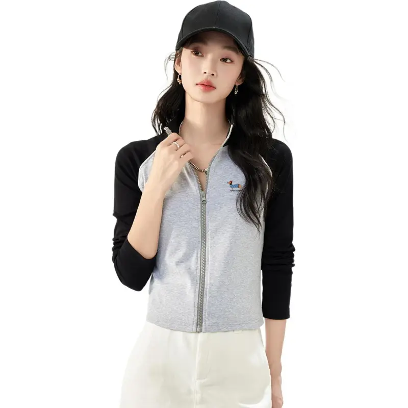  CHOCOOLATE Raglan Sleeve T Shirt Women's Gray-2