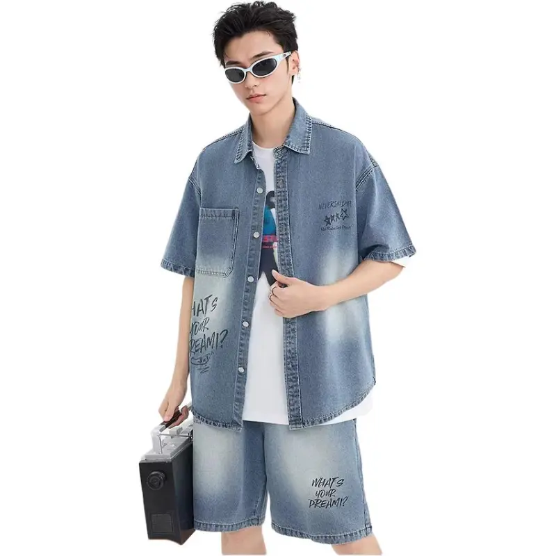 Three Blessings Casual Sportswear Men's Blue-1