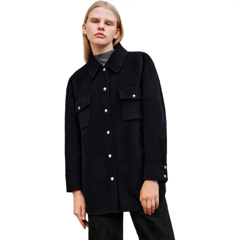 INSUN Velvet Jackets Women's Black-4