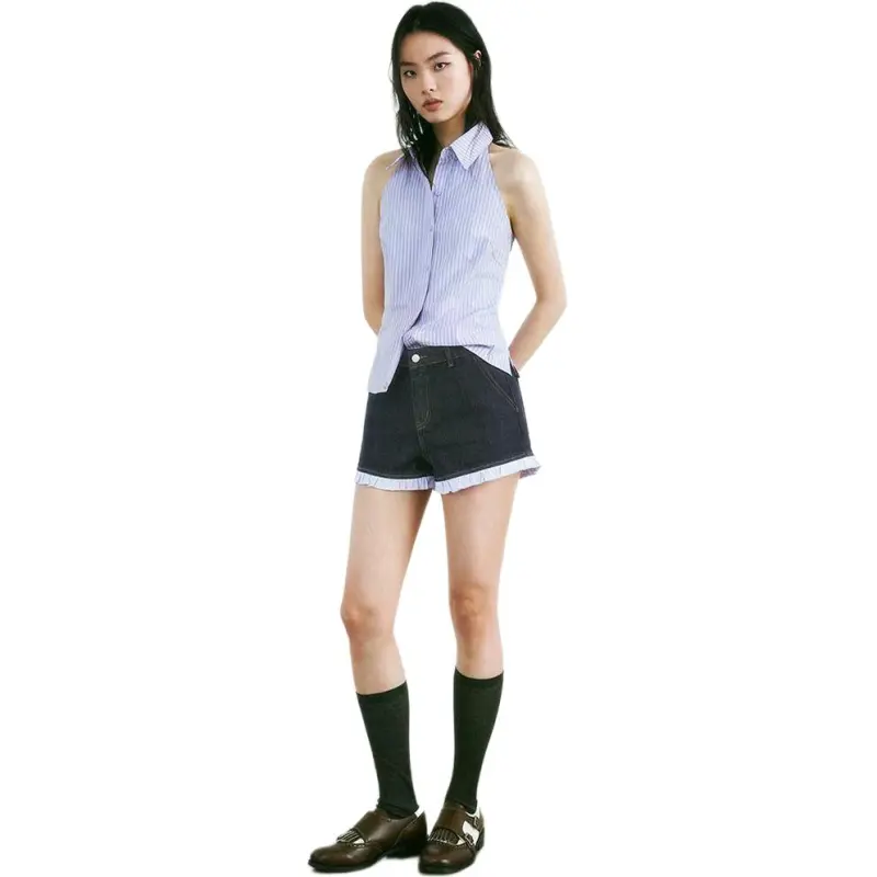 URBAN REVIVO Denim Shorts Women's-2