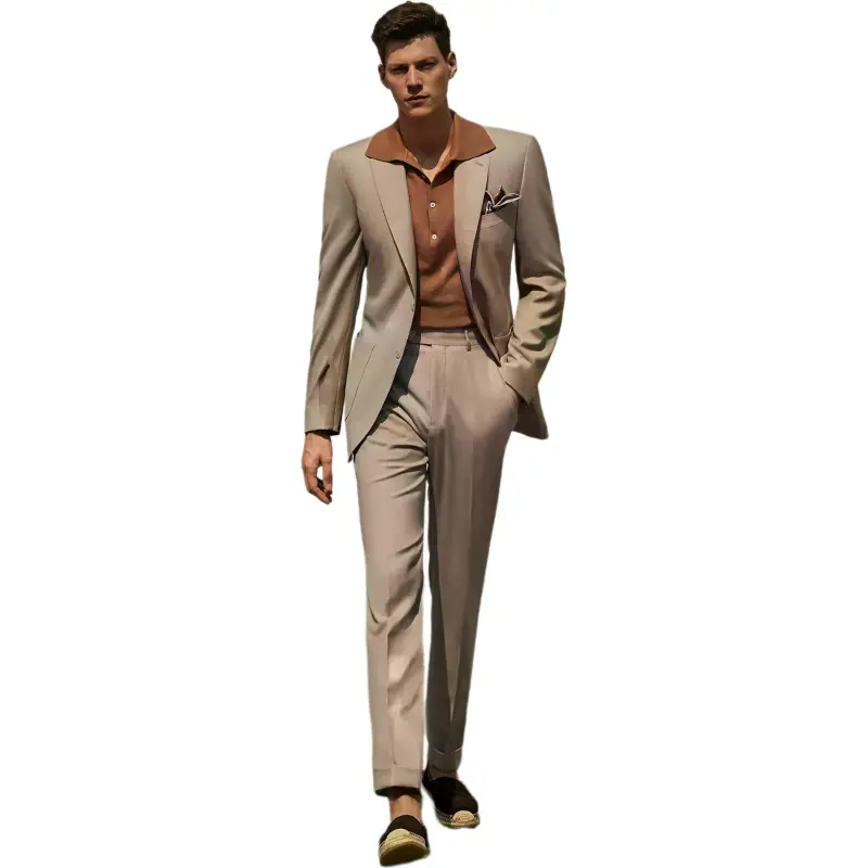 SKARO Casual Pants Men Light Khaki SKX281-4