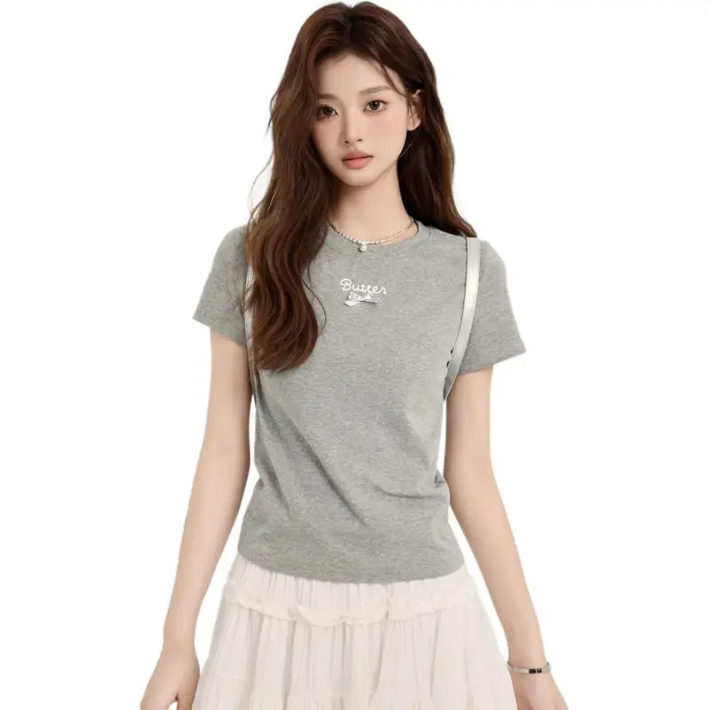 FOREVER 21 T Shirts Women's Gray-2