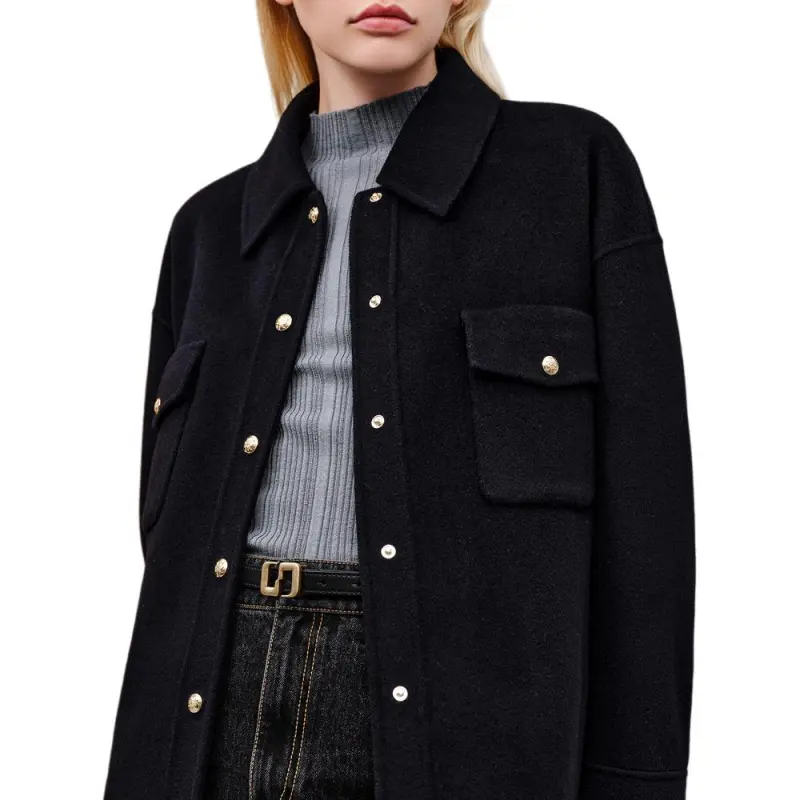 INSUN Velvet Jackets Women's Black-5
