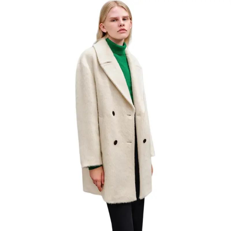 INSUN Coats Women's Ecru-2