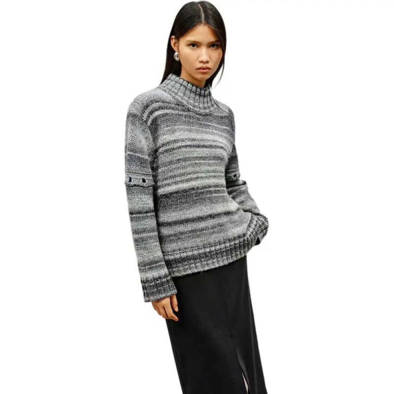 INSUN Sweaters Women's Silver Gray-2