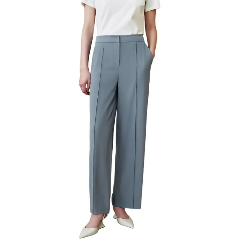 INSUN Casual Pants Women's Slate Blue-1