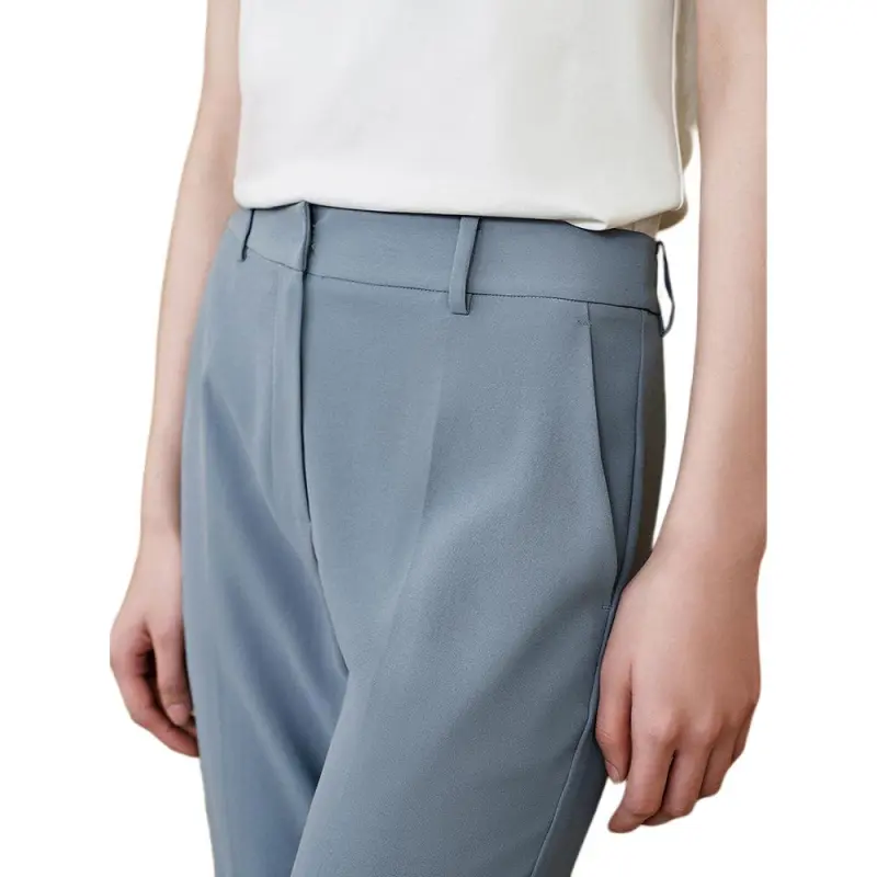 INSUN Casual Pants Women's Slate Blue-5
