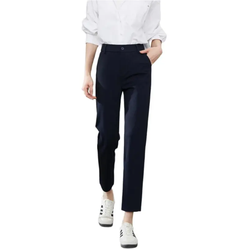 YIYANG Suit Trousers Women's Navy Blue-2