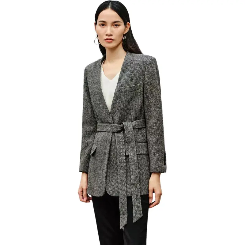 INSUN Business Suits Women's Smoke Gray-4