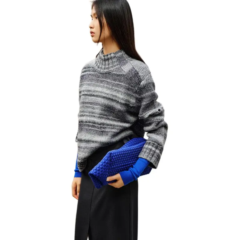 INSUN Sweaters Women's Silver Gray-3