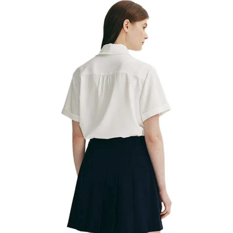 E.land Shirts Women's Ivory White/White-4