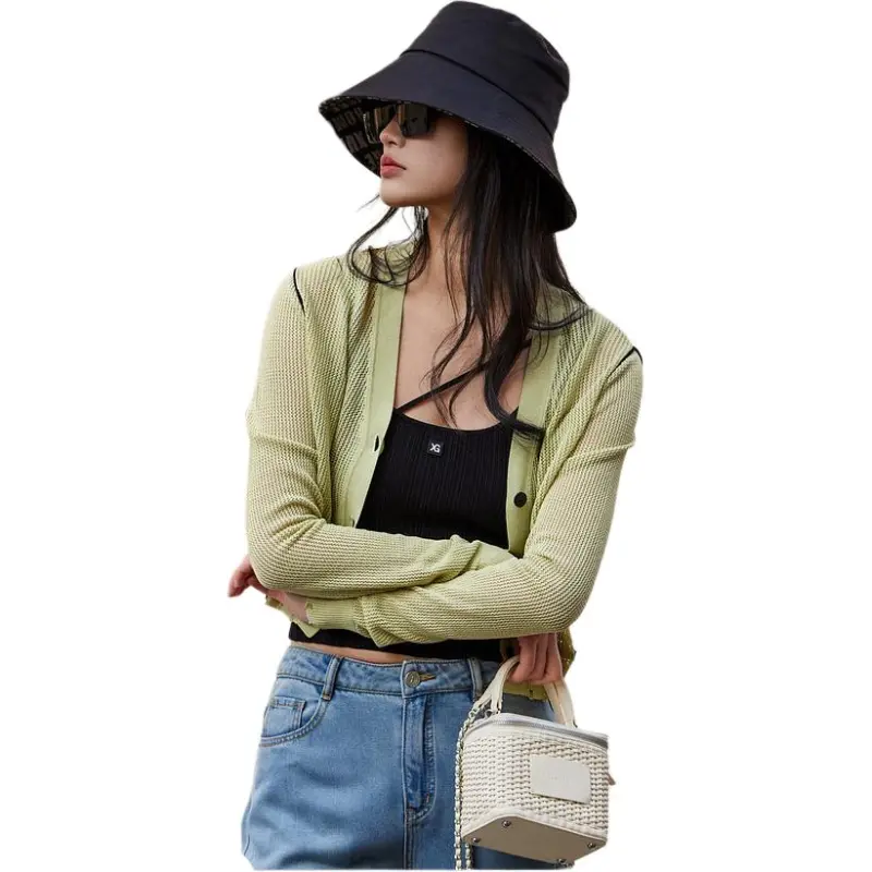 XG Crop Top Women's Light Green-1