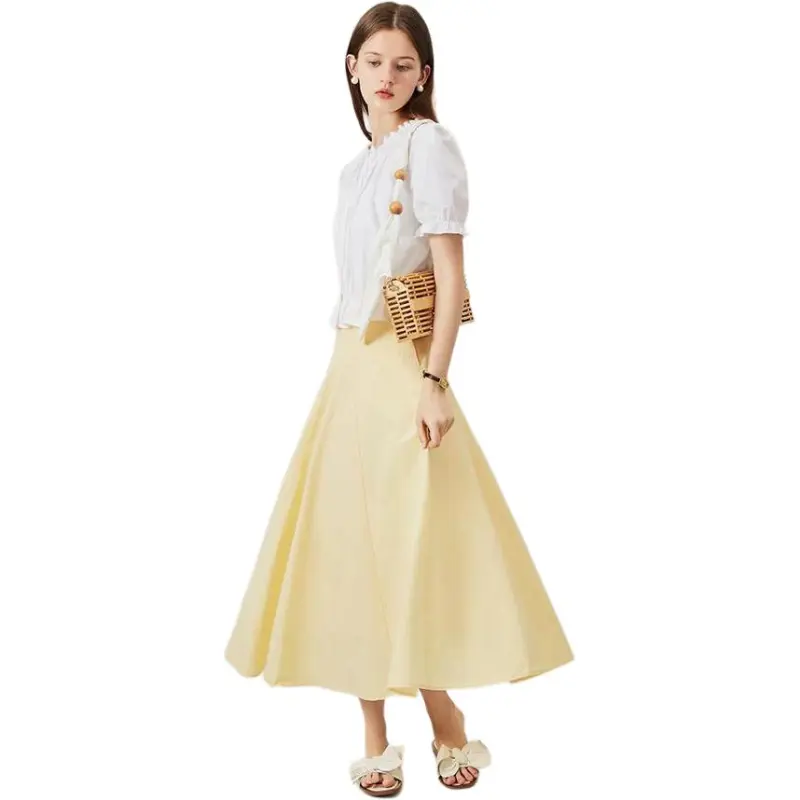 FANSILANEN Casual Long Skirt Women's-2