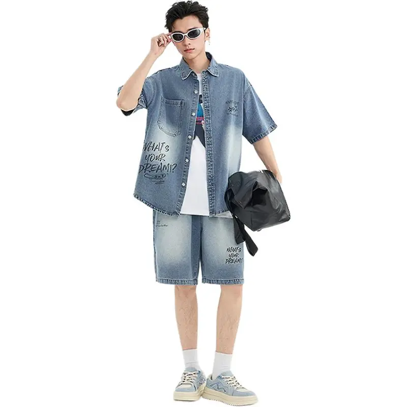 Three Blessings Casual Sportswear Men's Blue-4