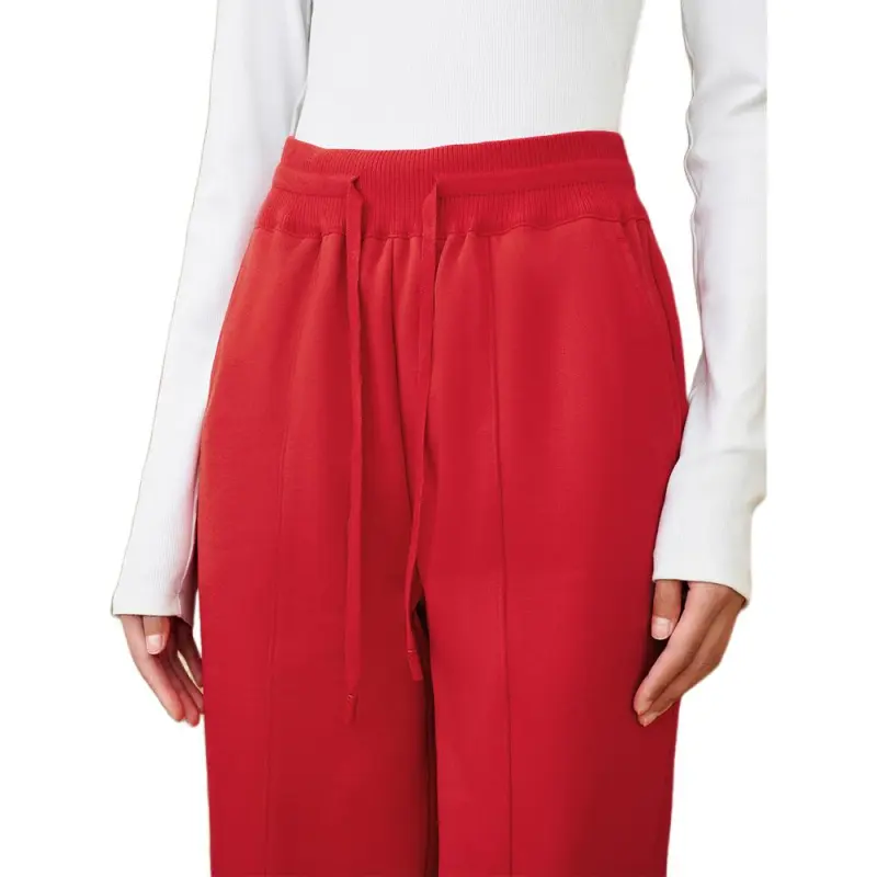 INSUN Casual Pants Women's True Red-5