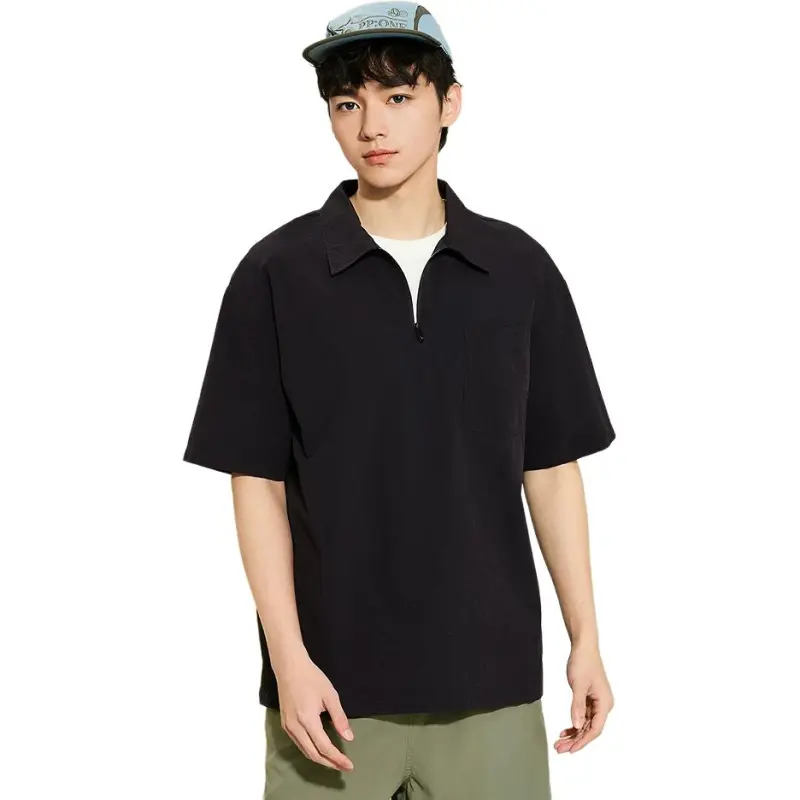 Three blessings T Shirts Men Black-2