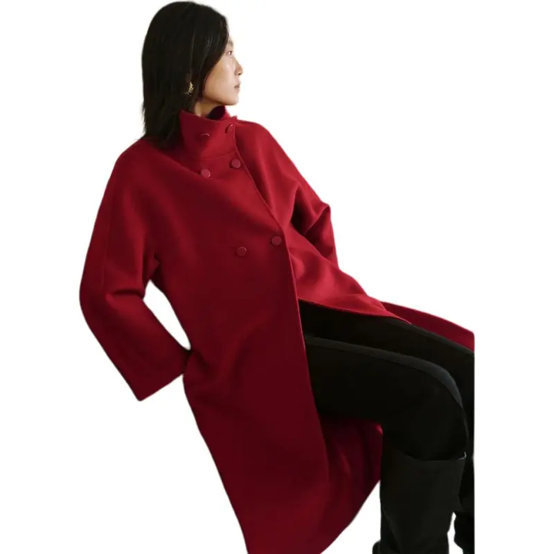 INSUN Coats Women's True Red-3
