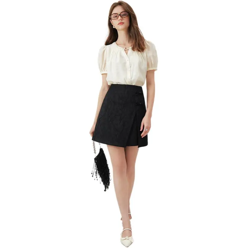FANSILANEN Shirts Women's Beige Apricot-2