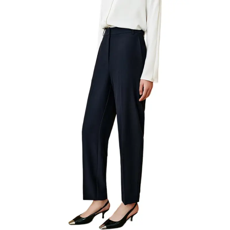 INSUN Suit Trousers Women's Navy Blue-3