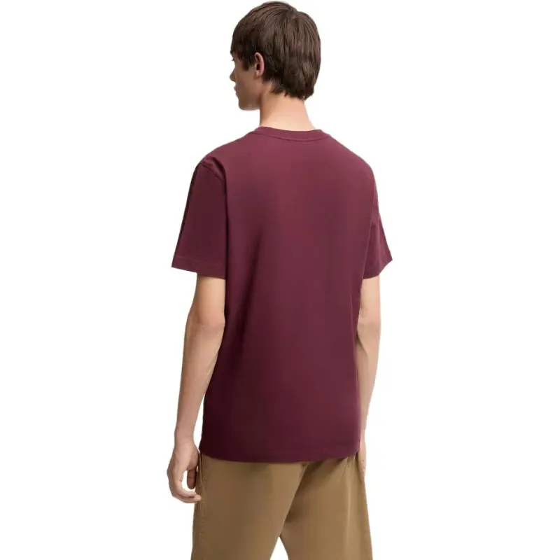 Moncler T Shirts Men White, Marine Blue, Burgundy-3
