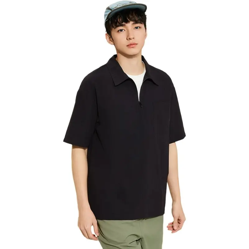 Three blessings T Shirts Men Black-4