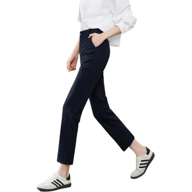 YIYANG Suit Trousers Women's Navy Blue-4