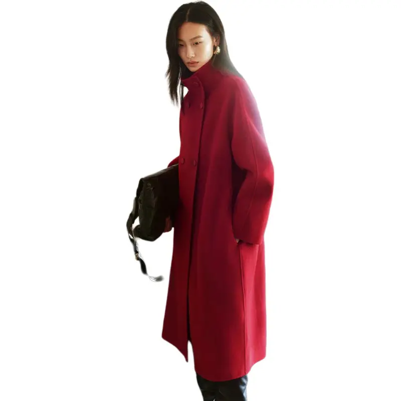 INSUN Coats Women's True Red-4