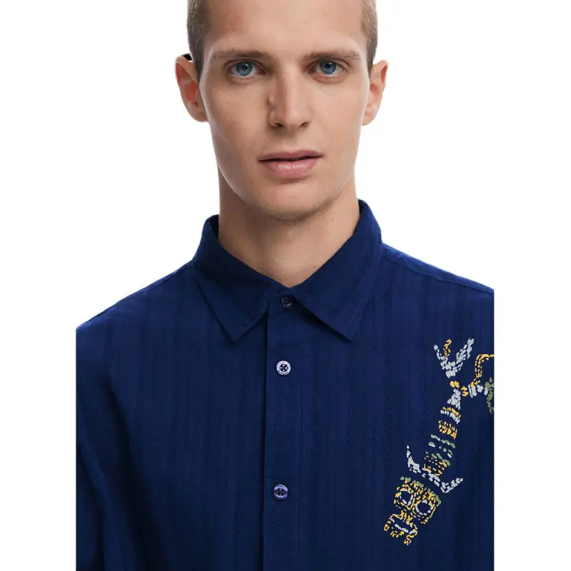 Desigual Shirts Men Blue-4