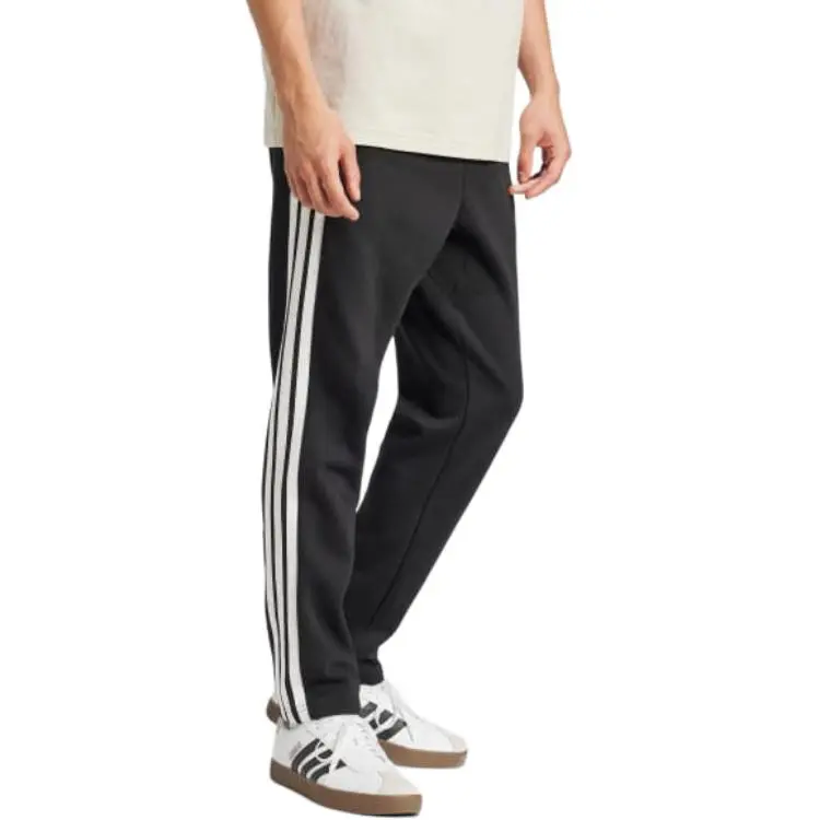 Adidas Free Shipping With AdiClub Essentials 3 Stripes Fleece Pants Open Hem-3